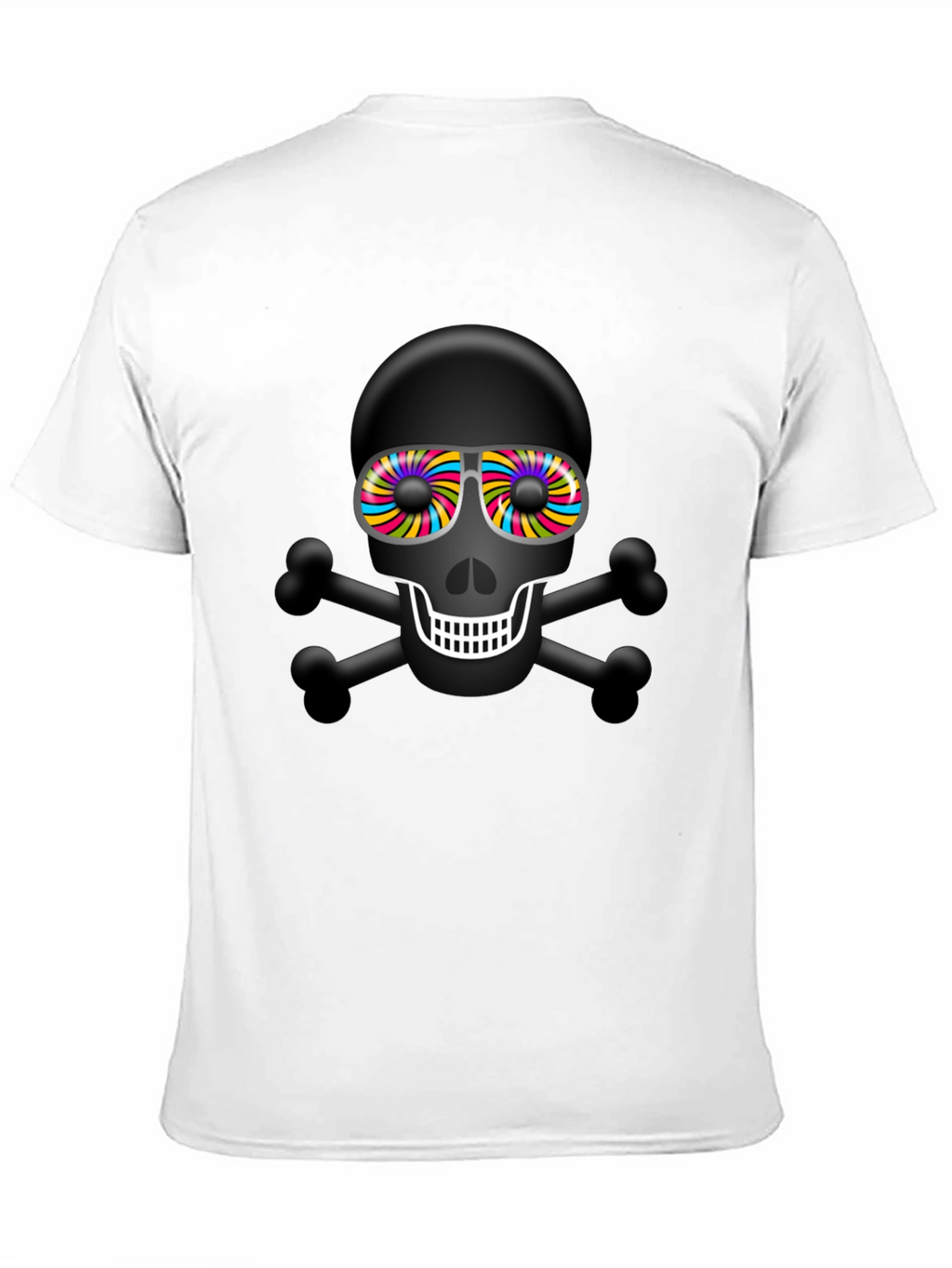 Skull & Crossbones T-Shirt: Psychedelic Sunglasses