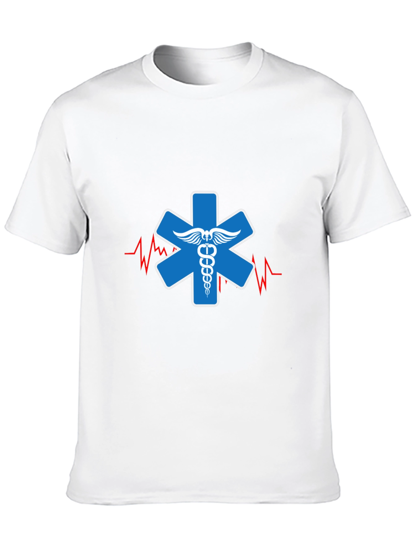 EMT Star of Life T-Shirt - Black Cotton