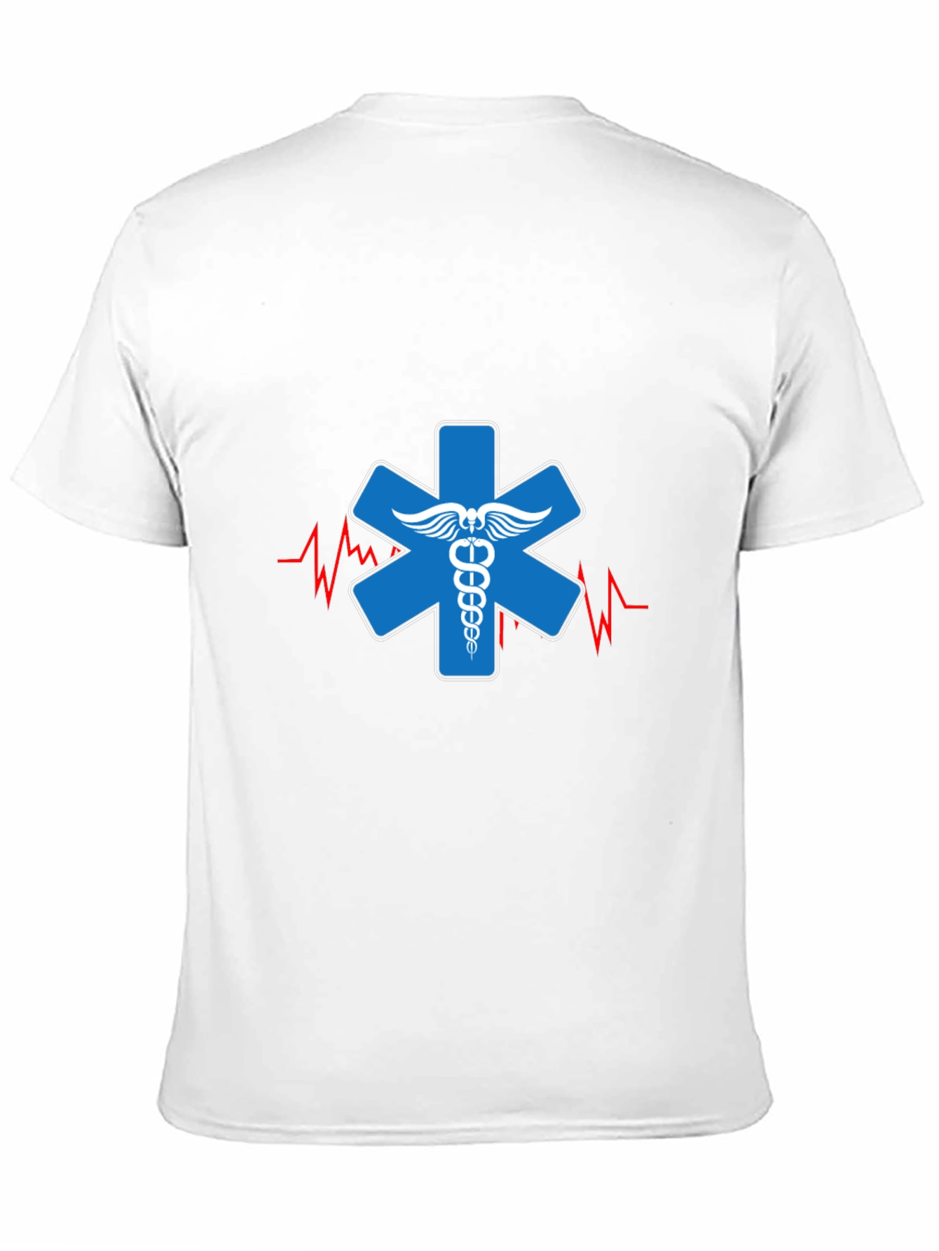 EMT Star of Life T-Shirt - Black Cotton