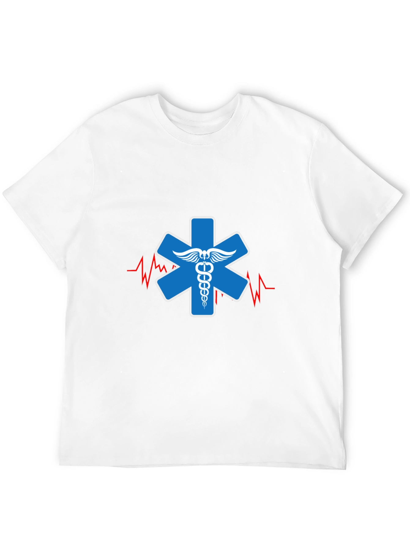 EMT Star of Life T-Shirt - Black Cotton