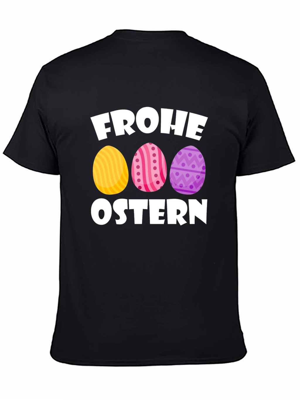 Frohe Ostern Easter Egg T-Shirt - Black