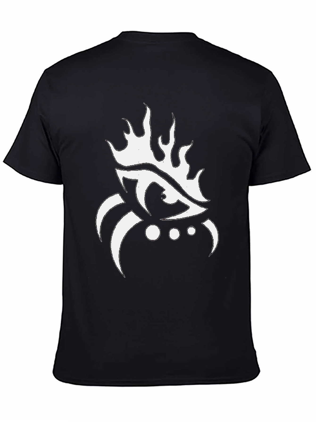 Eye Flame Graphic Black T-Shirt