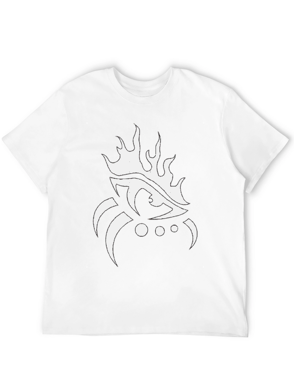 Eye Flame Graphic Black T-Shirt