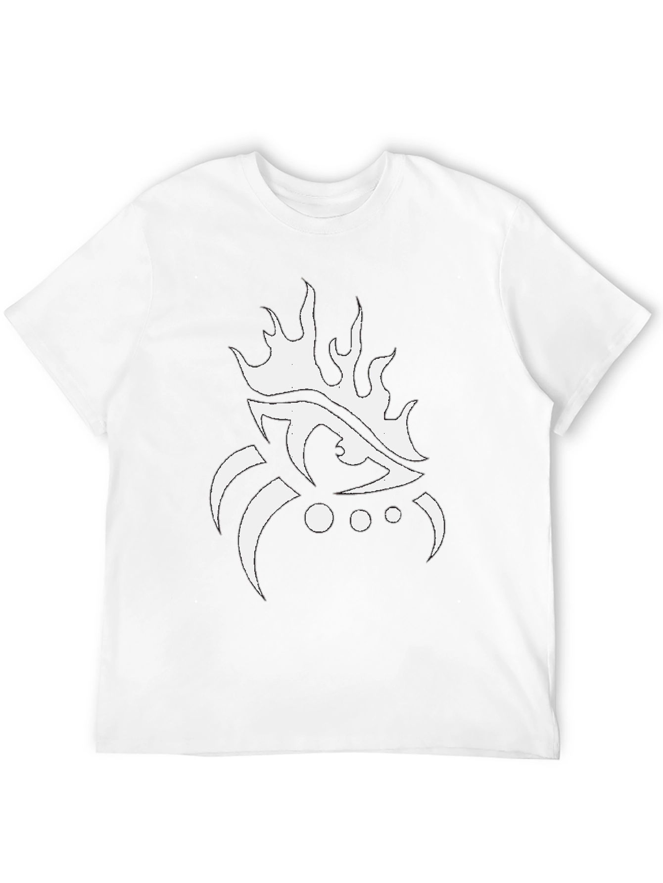 Eye Flame Graphic Black T-Shirt