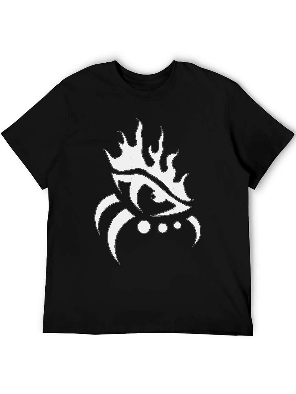 Eye Flame Graphic Black T-Shirt