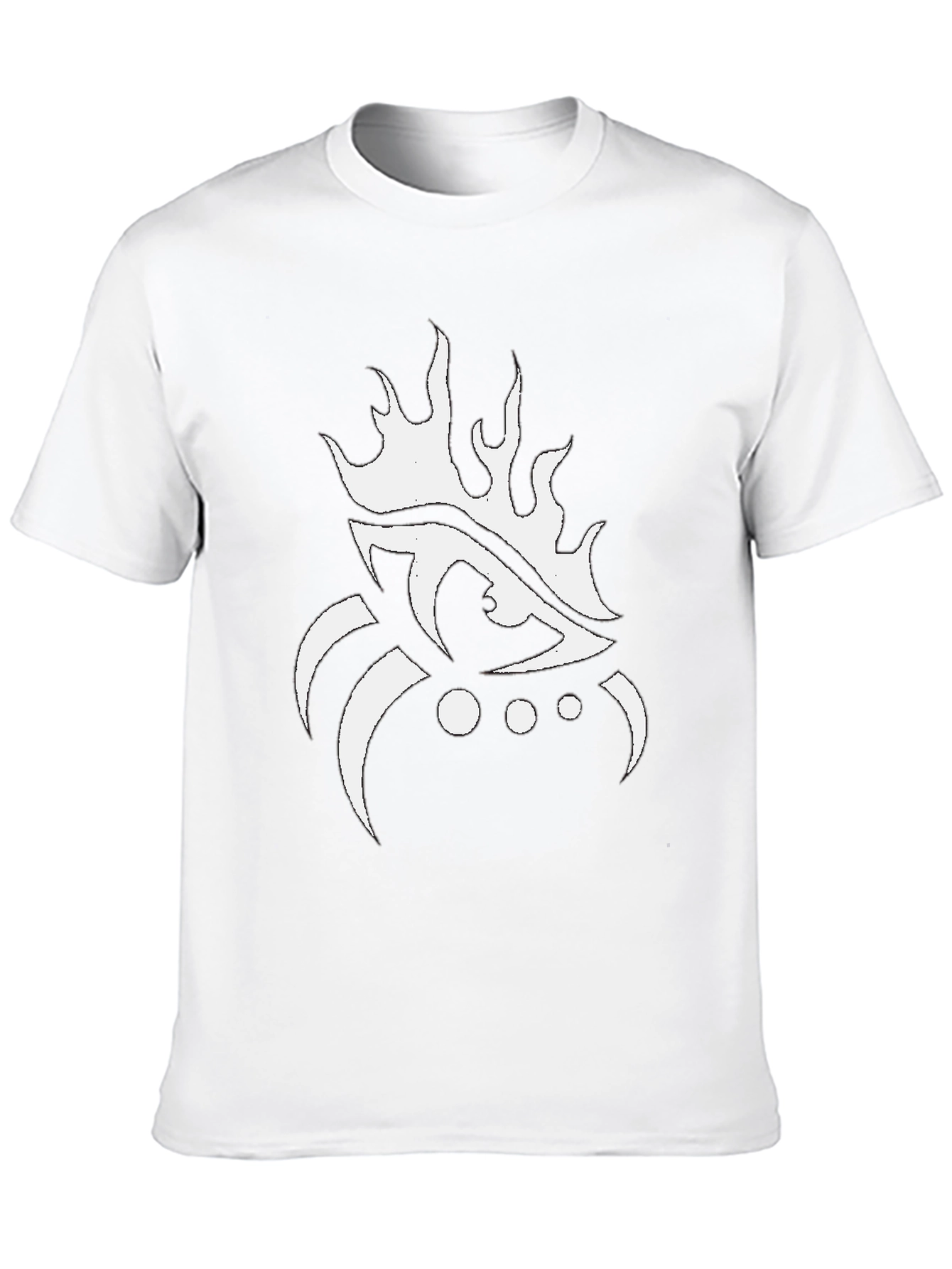 Eye Flame Graphic Black T-Shirt
