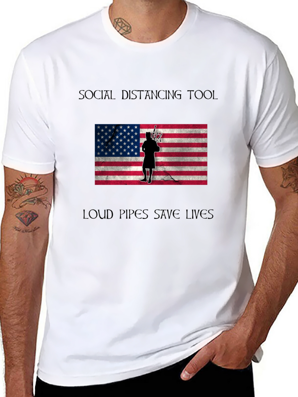 Social Distancing Loud Pipes T-Shirt
