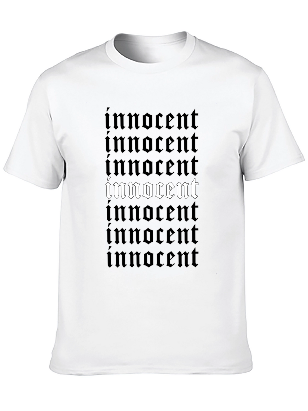 Innocent Graphic Tee - Black Stylish Print T-Shirt