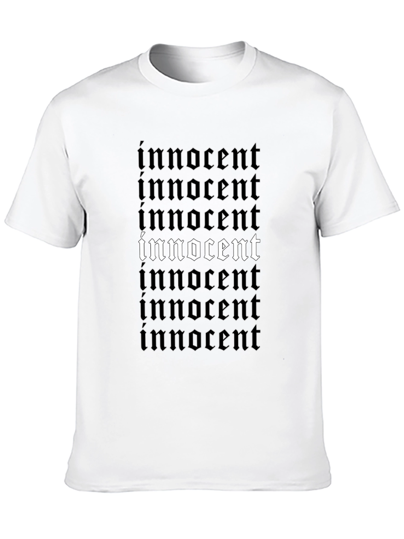 Innocent Graphic Tee - Black Stylish Print T-Shirt