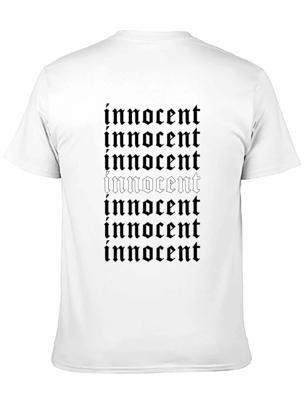 Innocent Graphic Tee - Black Stylish Print T-Shirt