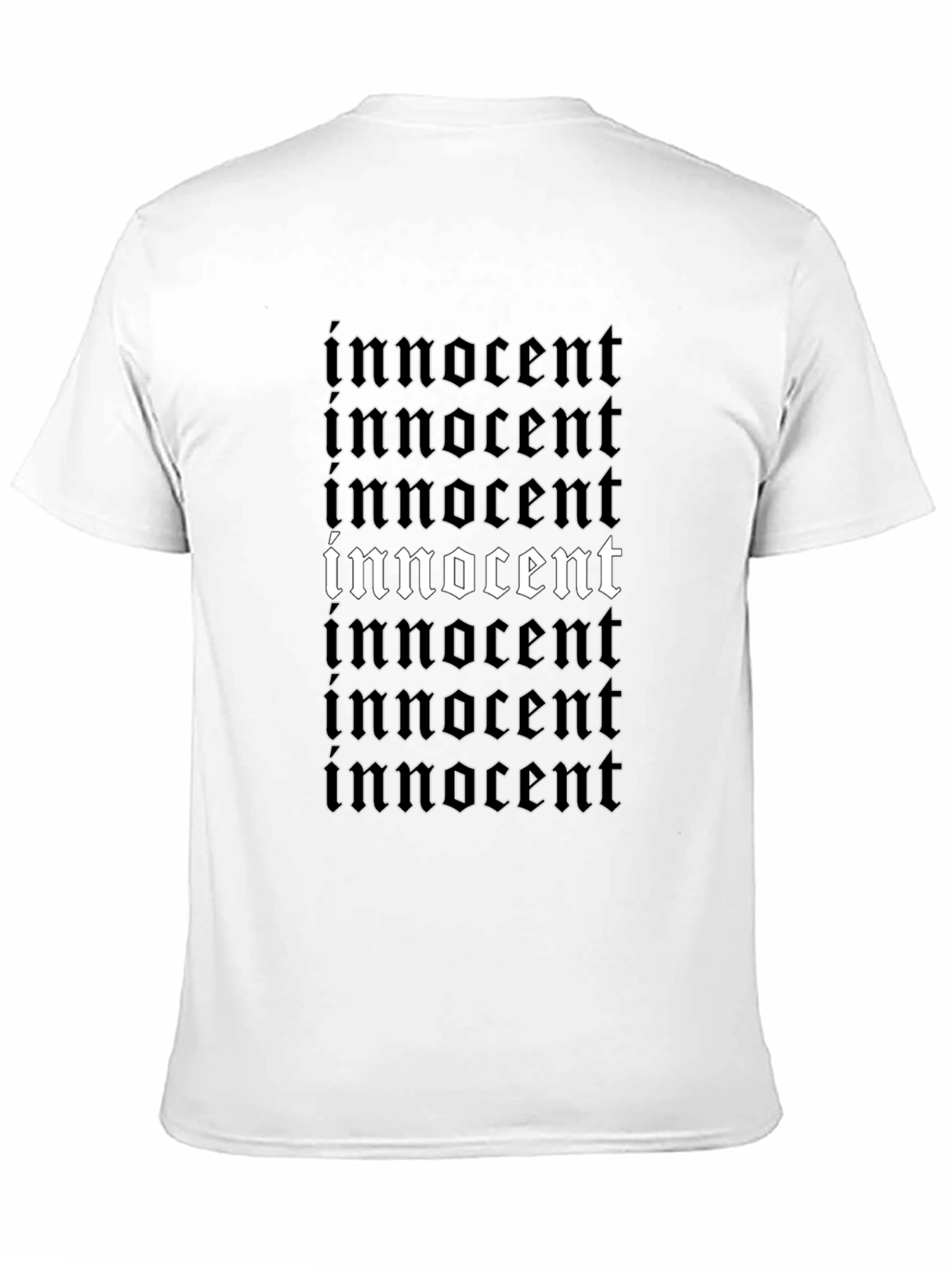 Innocent Graphic Tee - Black Stylish Print T-Shirt