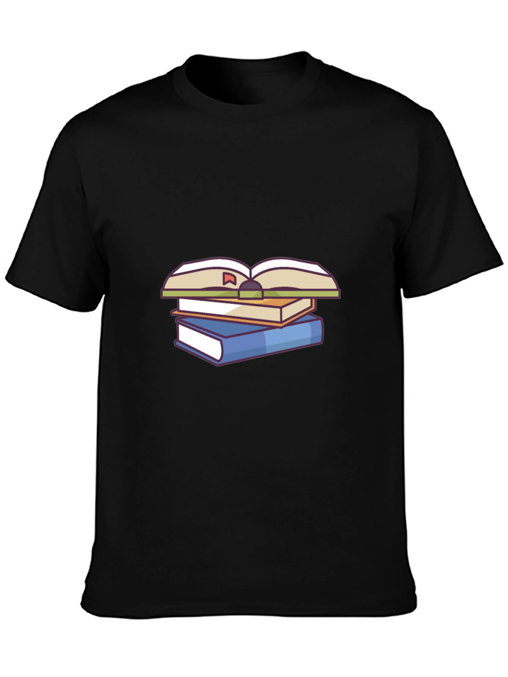 Book Stack Graphic Tee - Study in Style