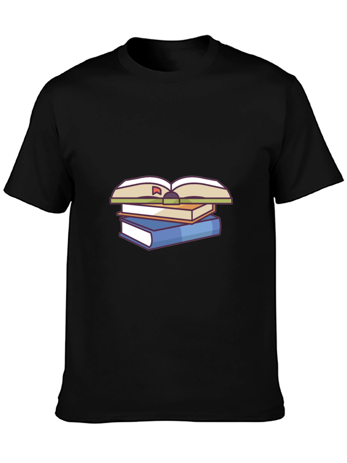 Book Stack Graphic Tee - Study in Style