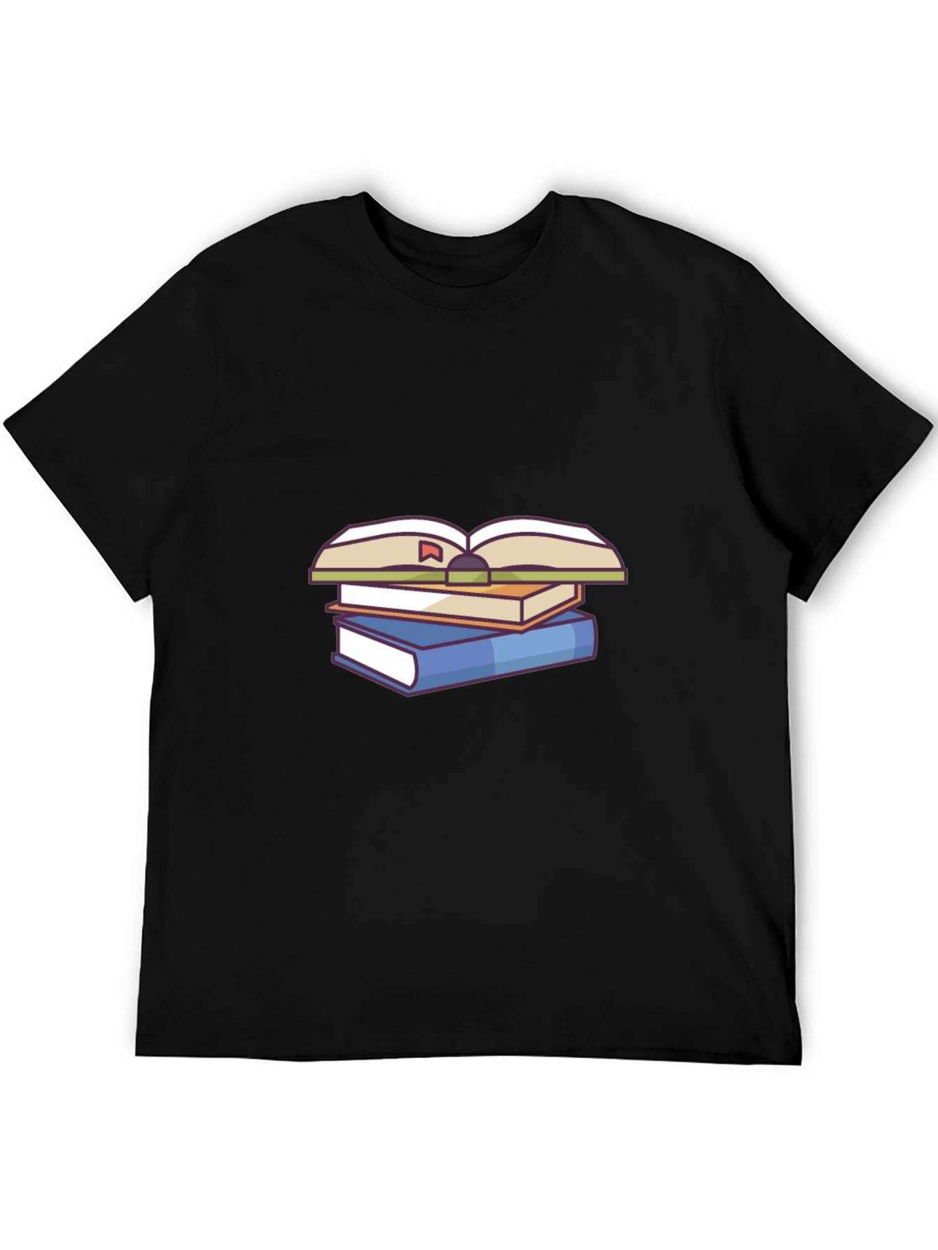 Book Stack Graphic Tee - Study in Style