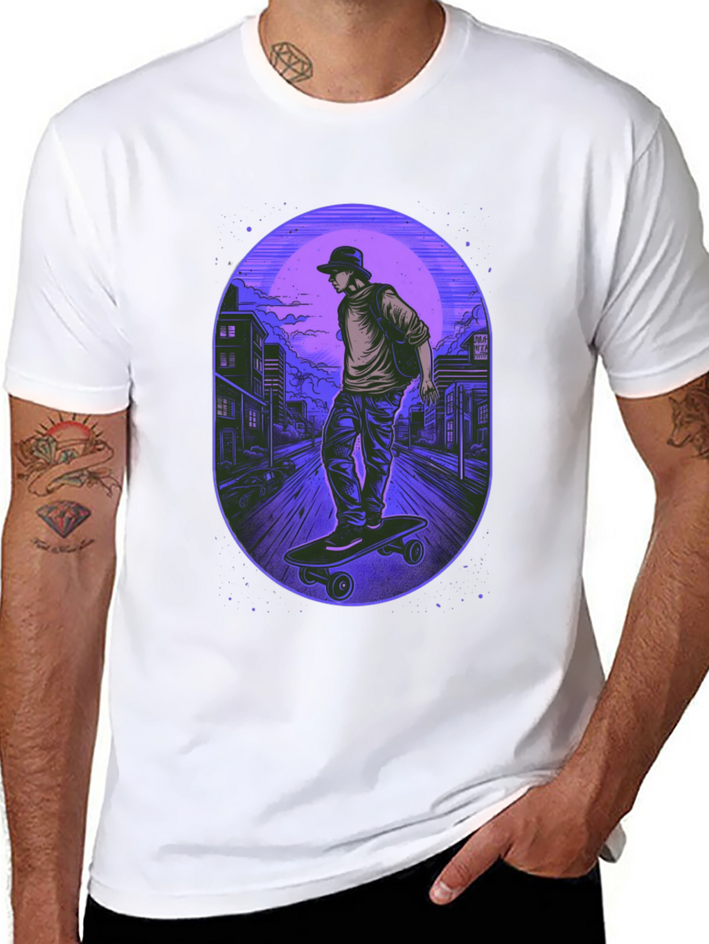 Skateboarder Graphic Tee - Urban Style