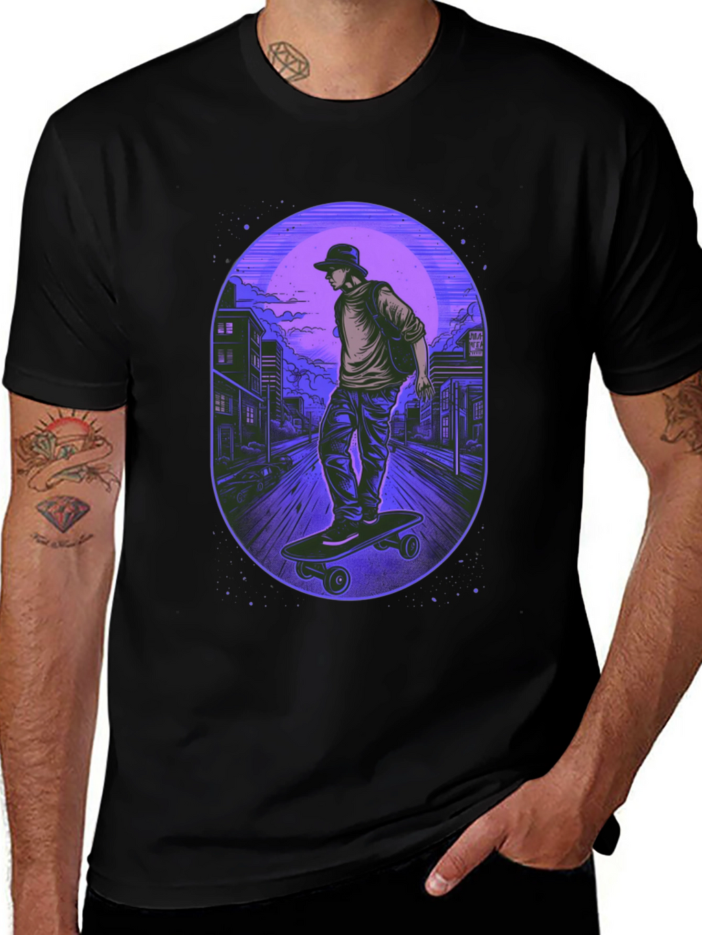 Skateboarder Graphic Tee - Urban Style