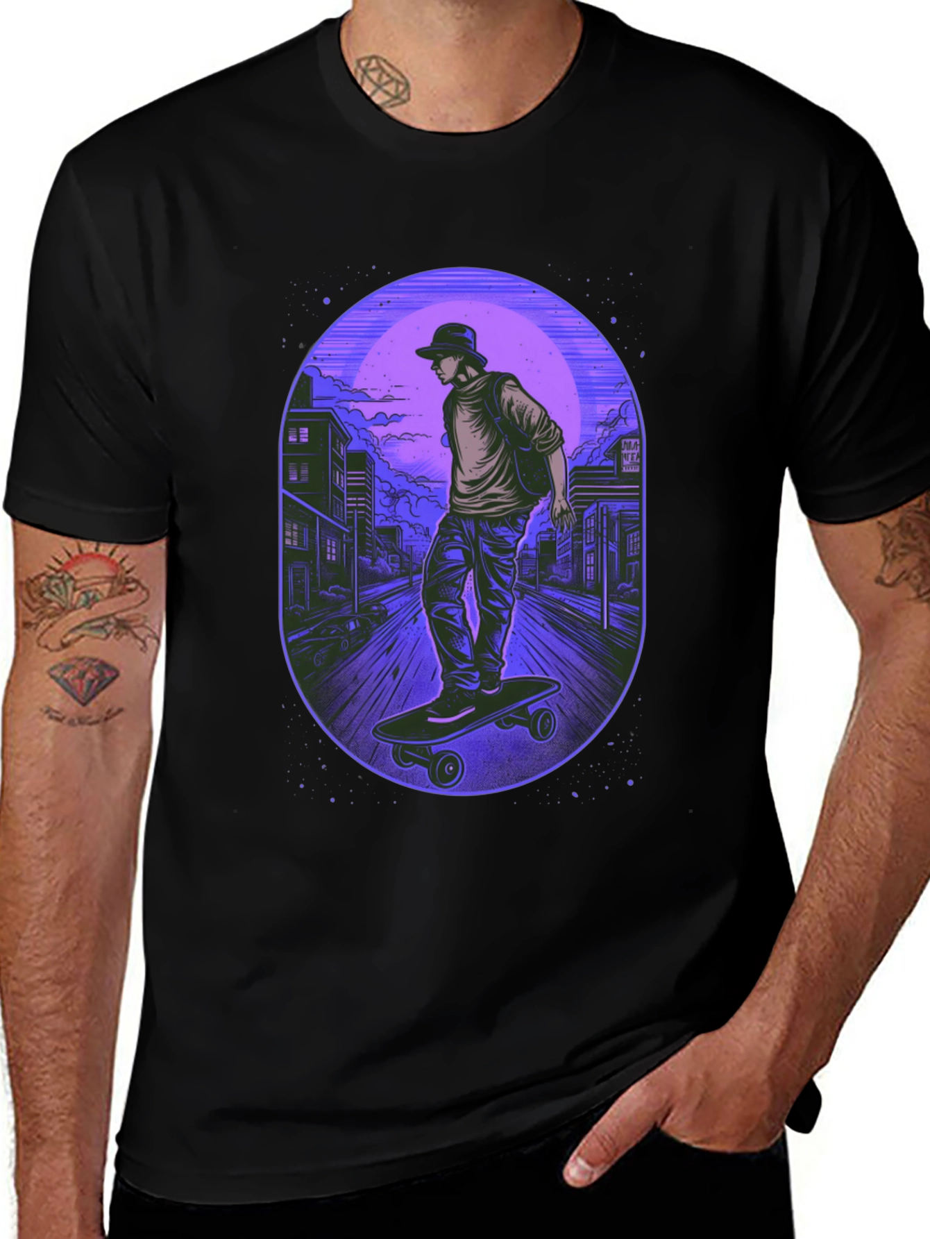 Skateboarder Graphic Tee - Urban Style