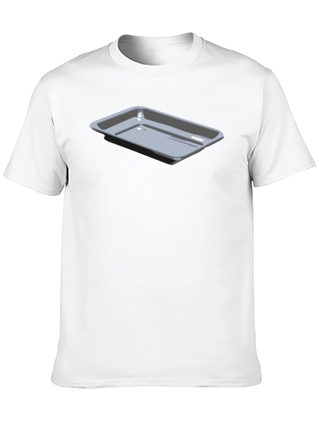 Mens Black T-Shirt with Tray Design