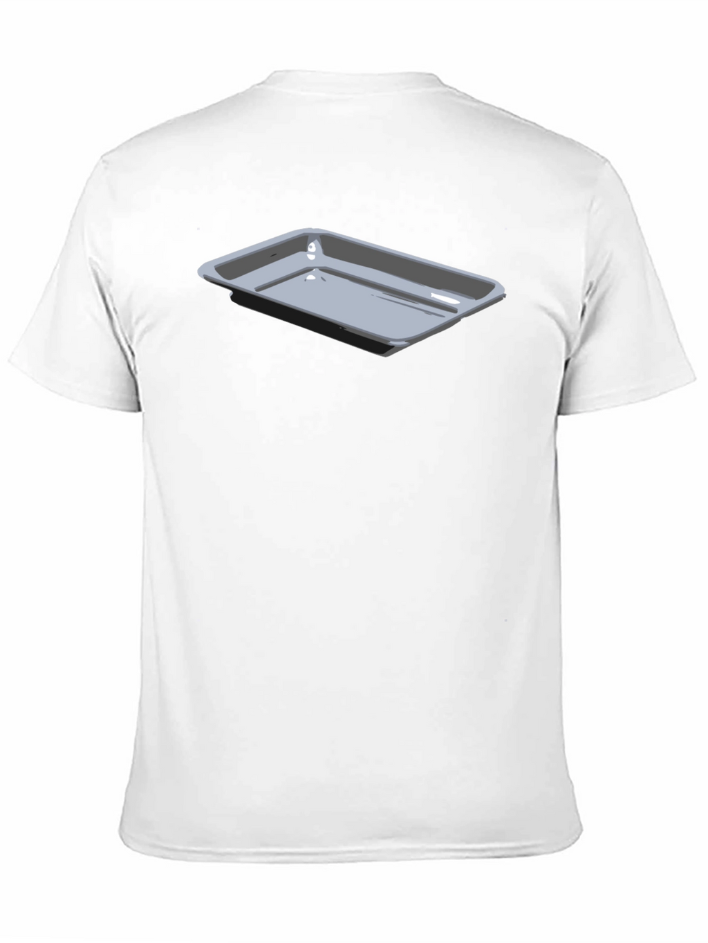 Mens Black T-Shirt with Tray Design
