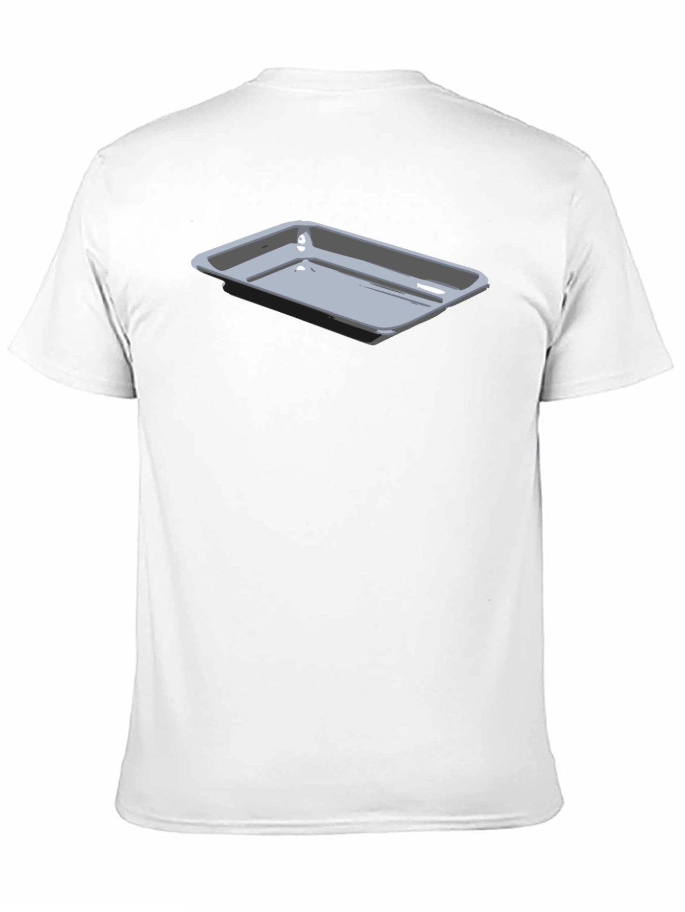 Mens Black T-Shirt with Tray Design