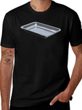 Mens Black T-Shirt with Tray Design