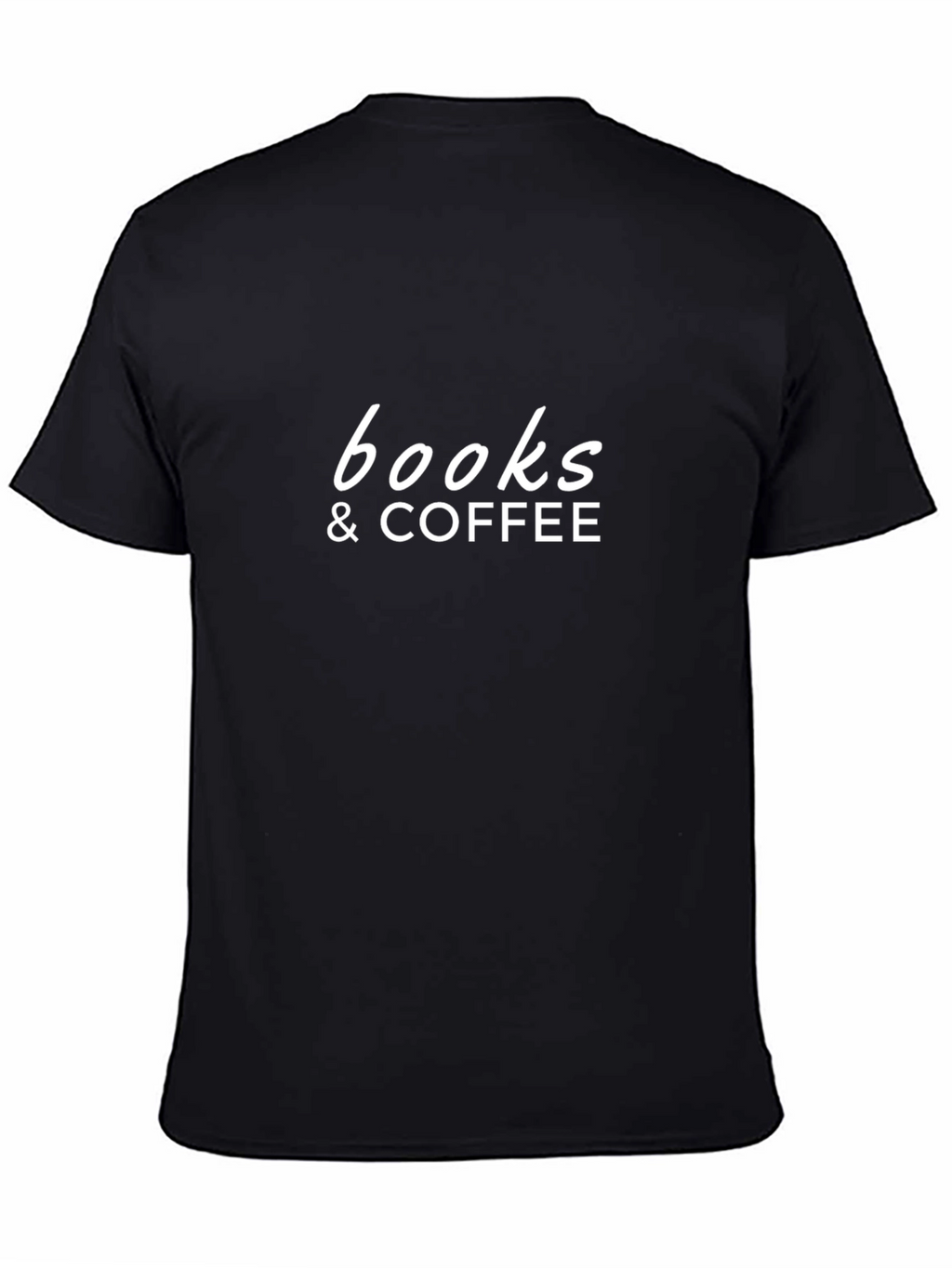 Books & Coffee Black T-Shirt