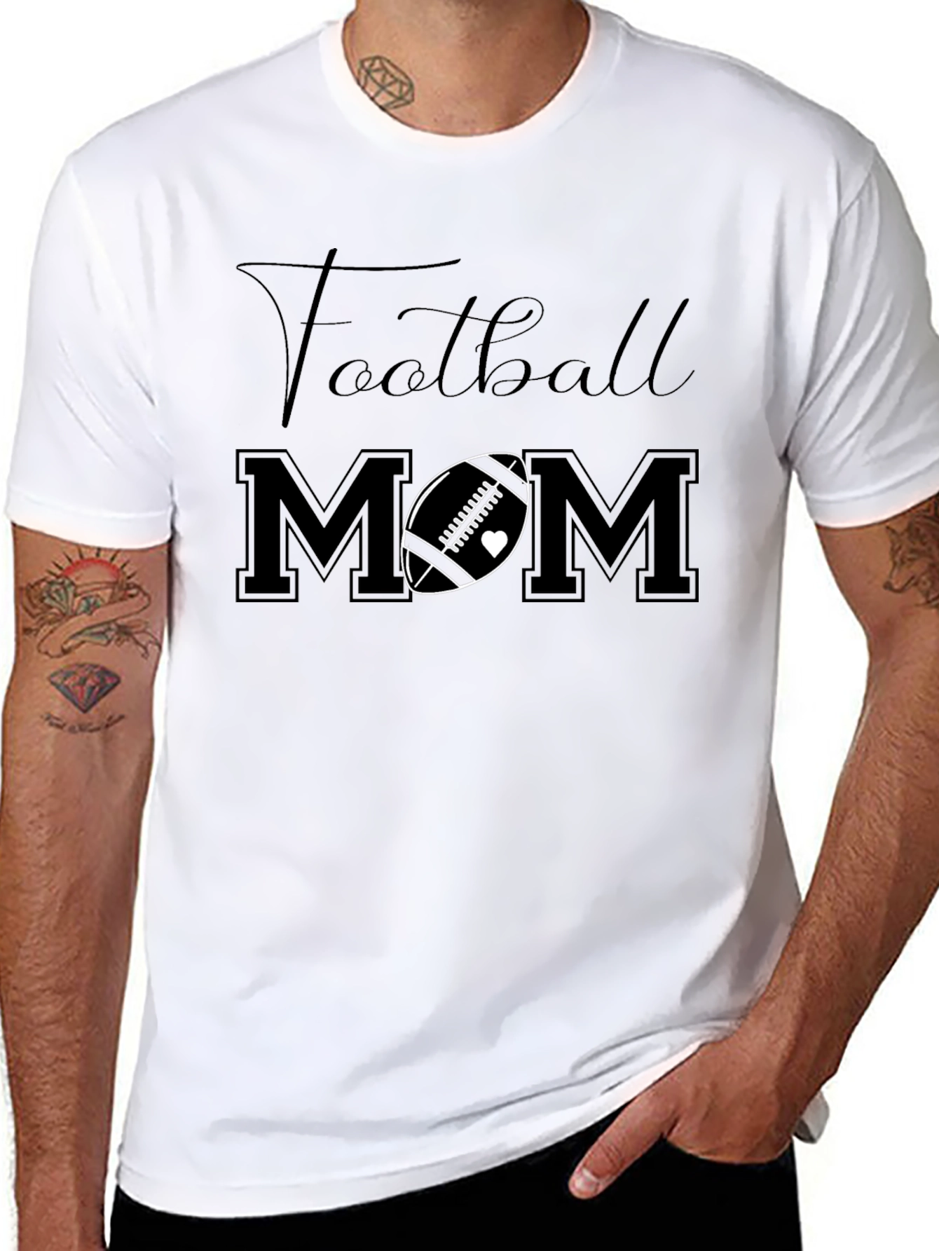 Football Mom Graphic T-Shirt