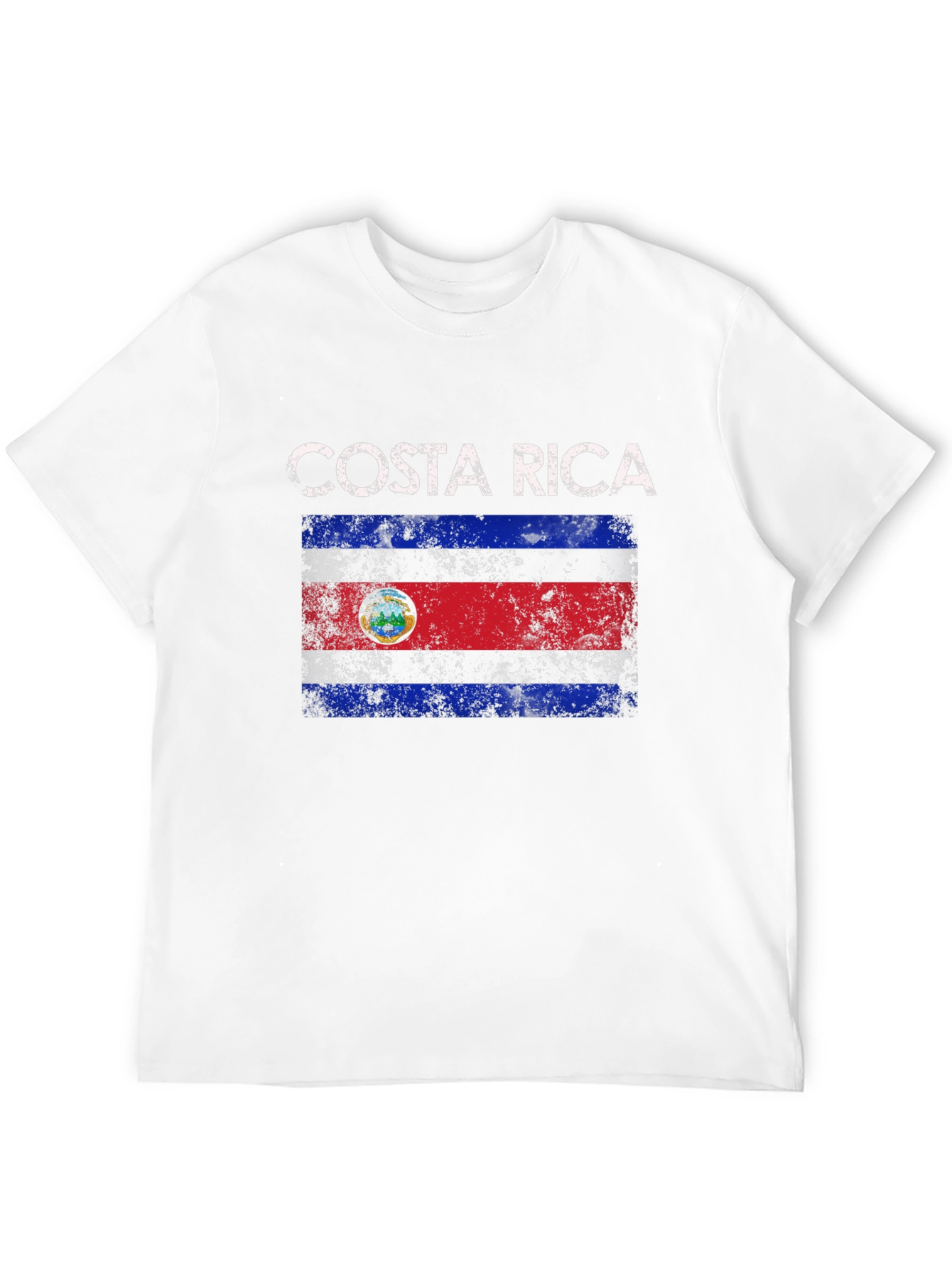 Costa Rica Flag Graphic T-Shirt
