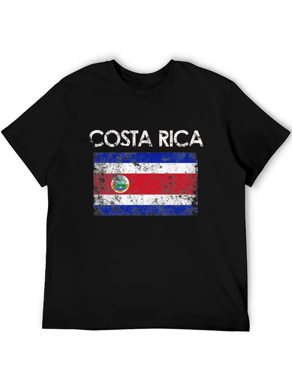 Costa Rica Flag Graphic T-Shirt