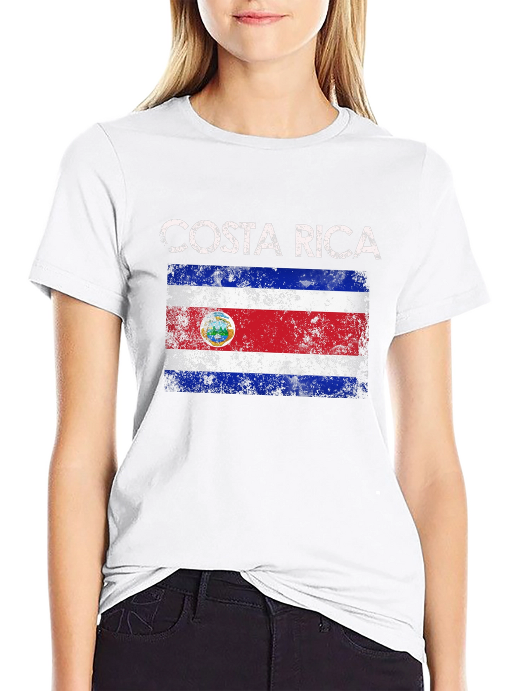 Costa Rica Flag Graphic T-Shirt