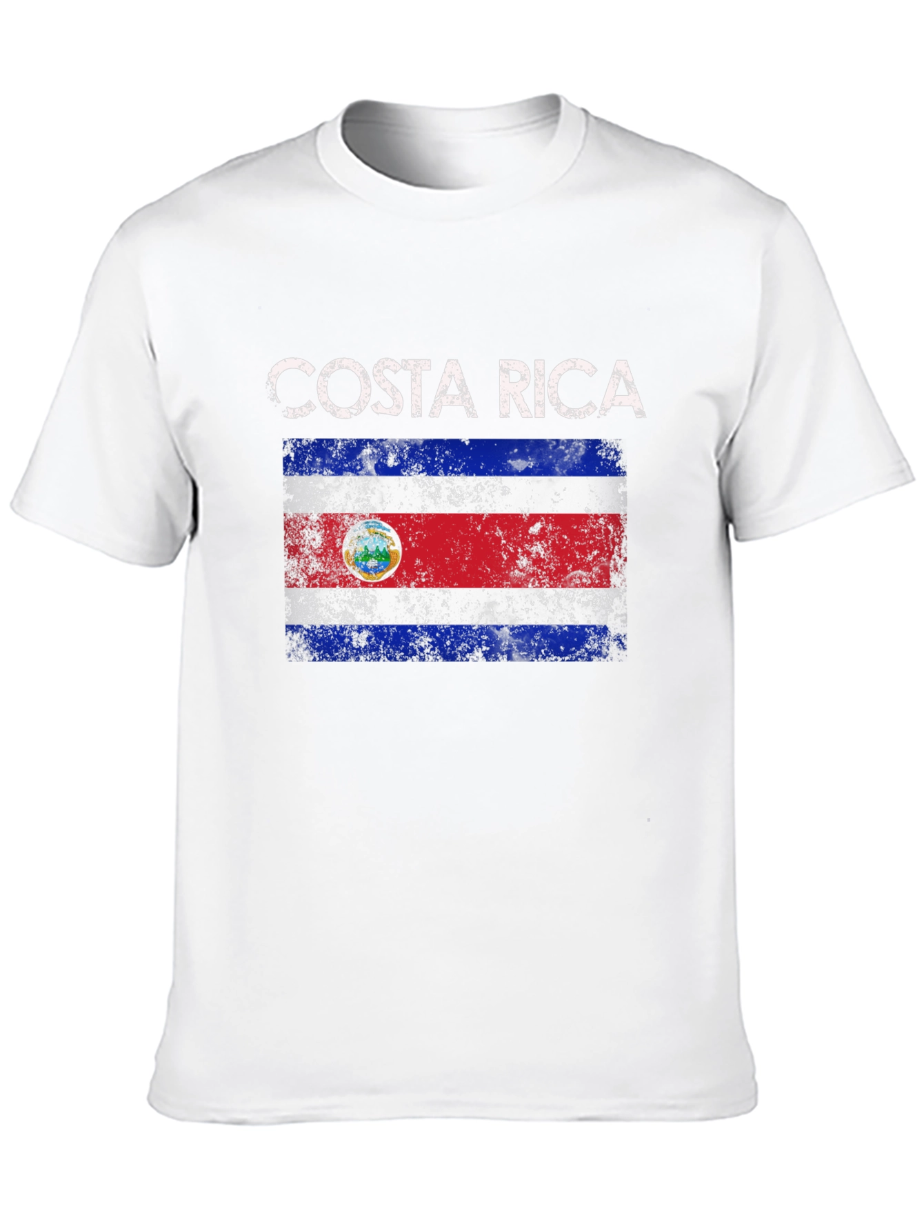 Costa Rica Flag Graphic T-Shirt