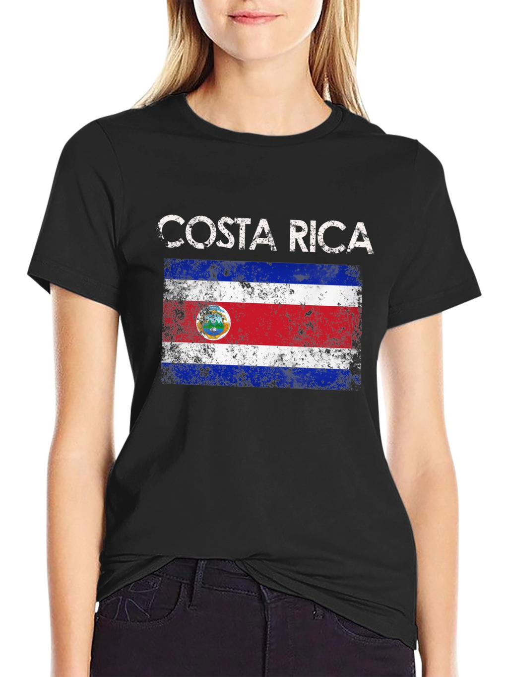 Costa Rica Flag Graphic T-Shirt
