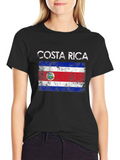 Costa Rica Flag Graphic T-Shirt