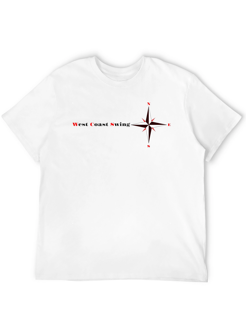 West Coast Swing Compass T-Shirt - Black