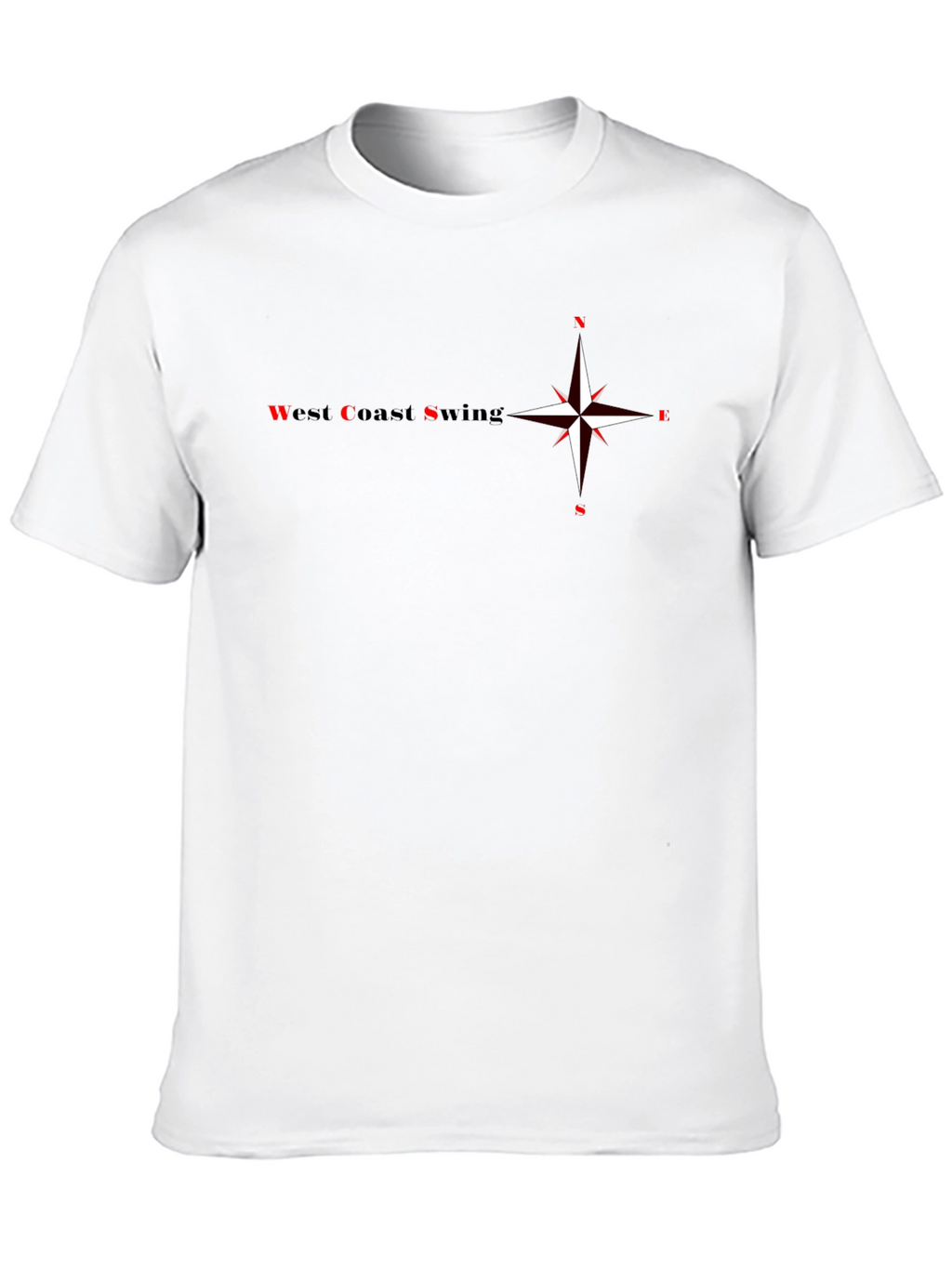 West Coast Swing Compass T-Shirt - Black