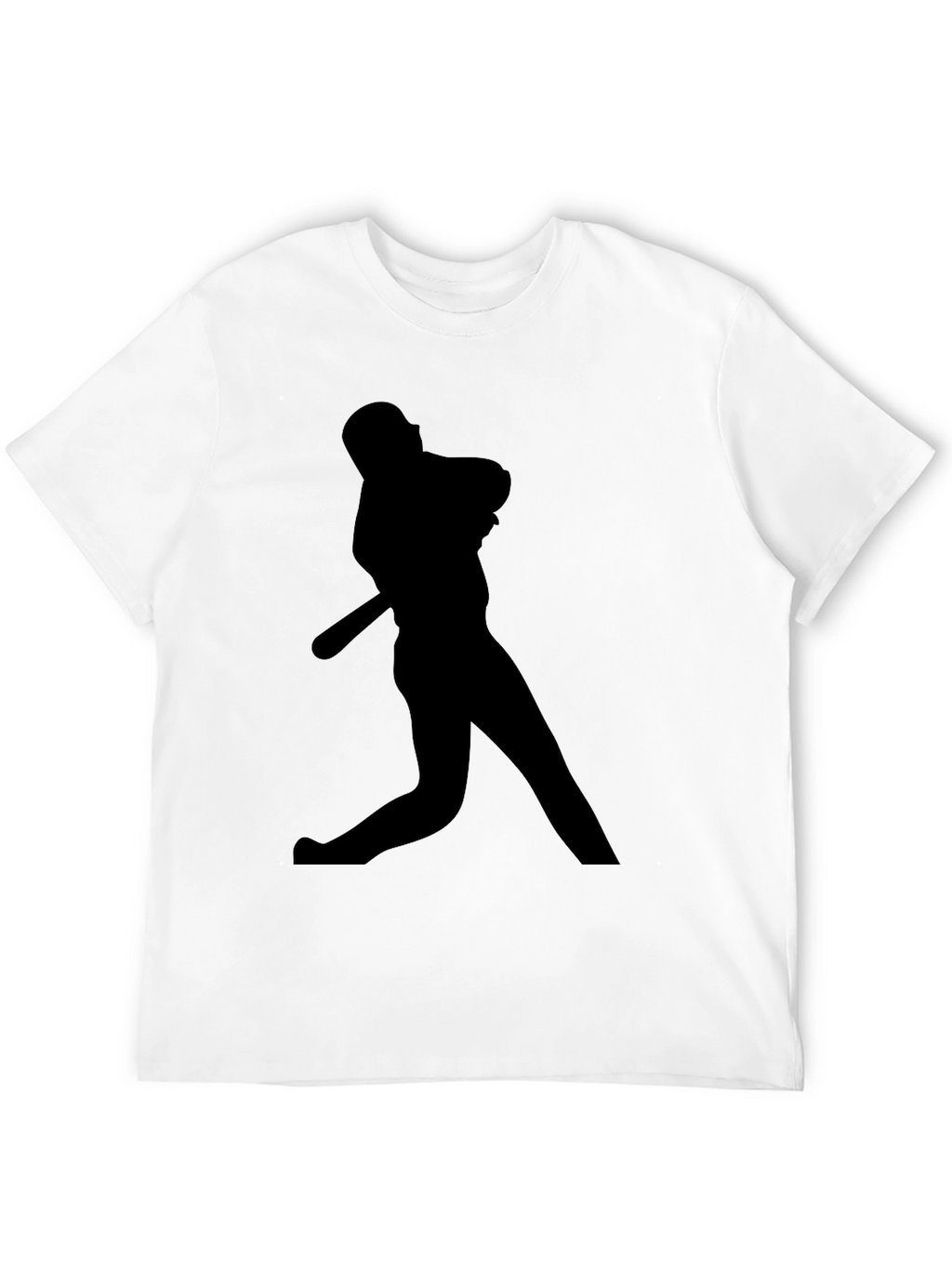 Baseball Silhouette Black T-Shirt