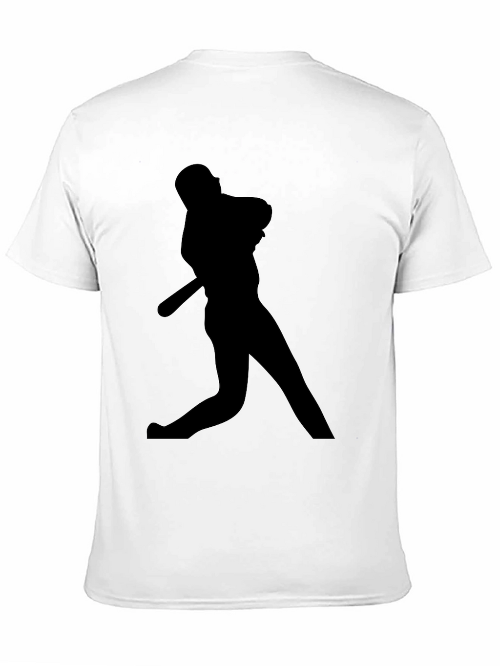 Baseball Silhouette Black T-Shirt
