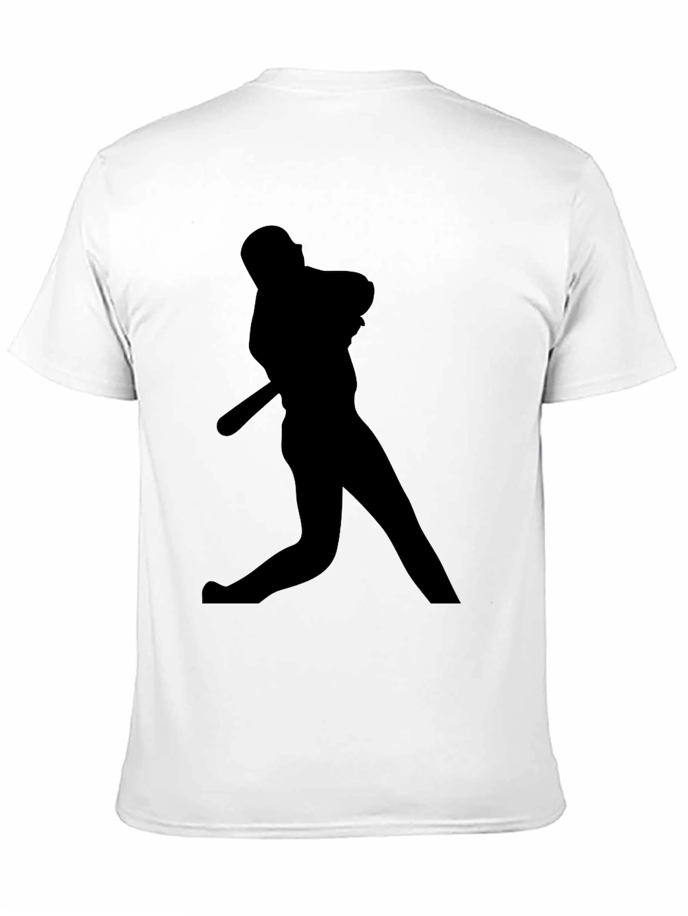 Baseball Silhouette Black T-Shirt