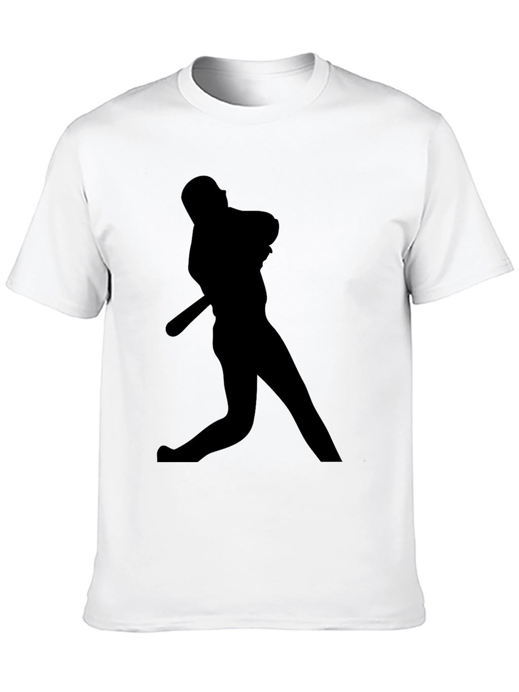 Baseball Silhouette Black T-Shirt