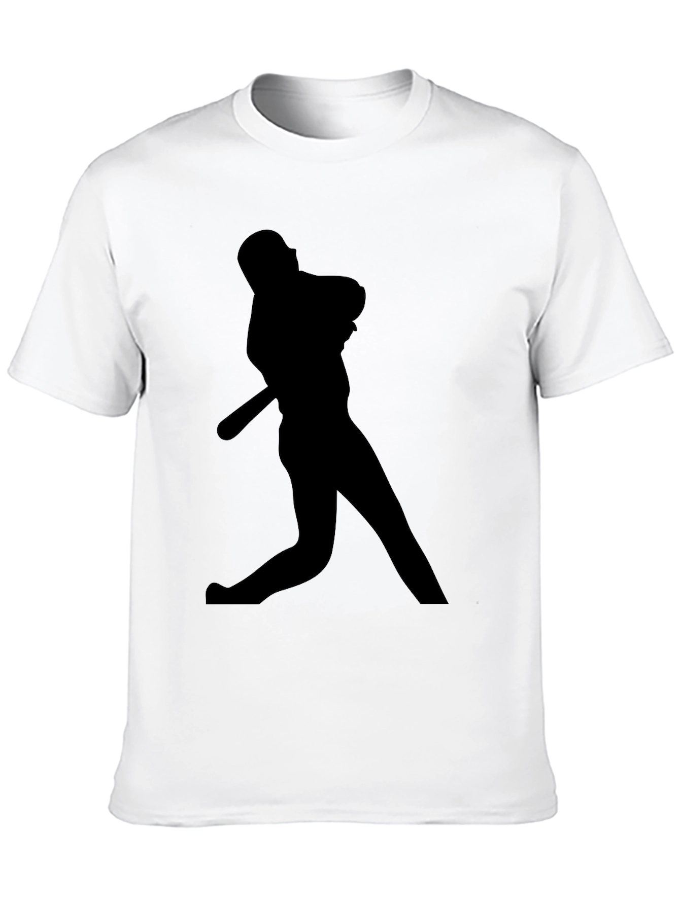 Baseball Silhouette Black T-Shirt
