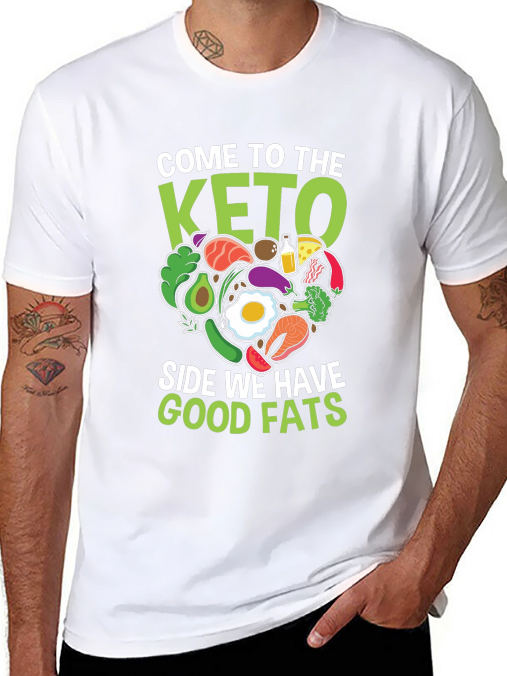 Keto Diet T-Shirt - Good Fats Design