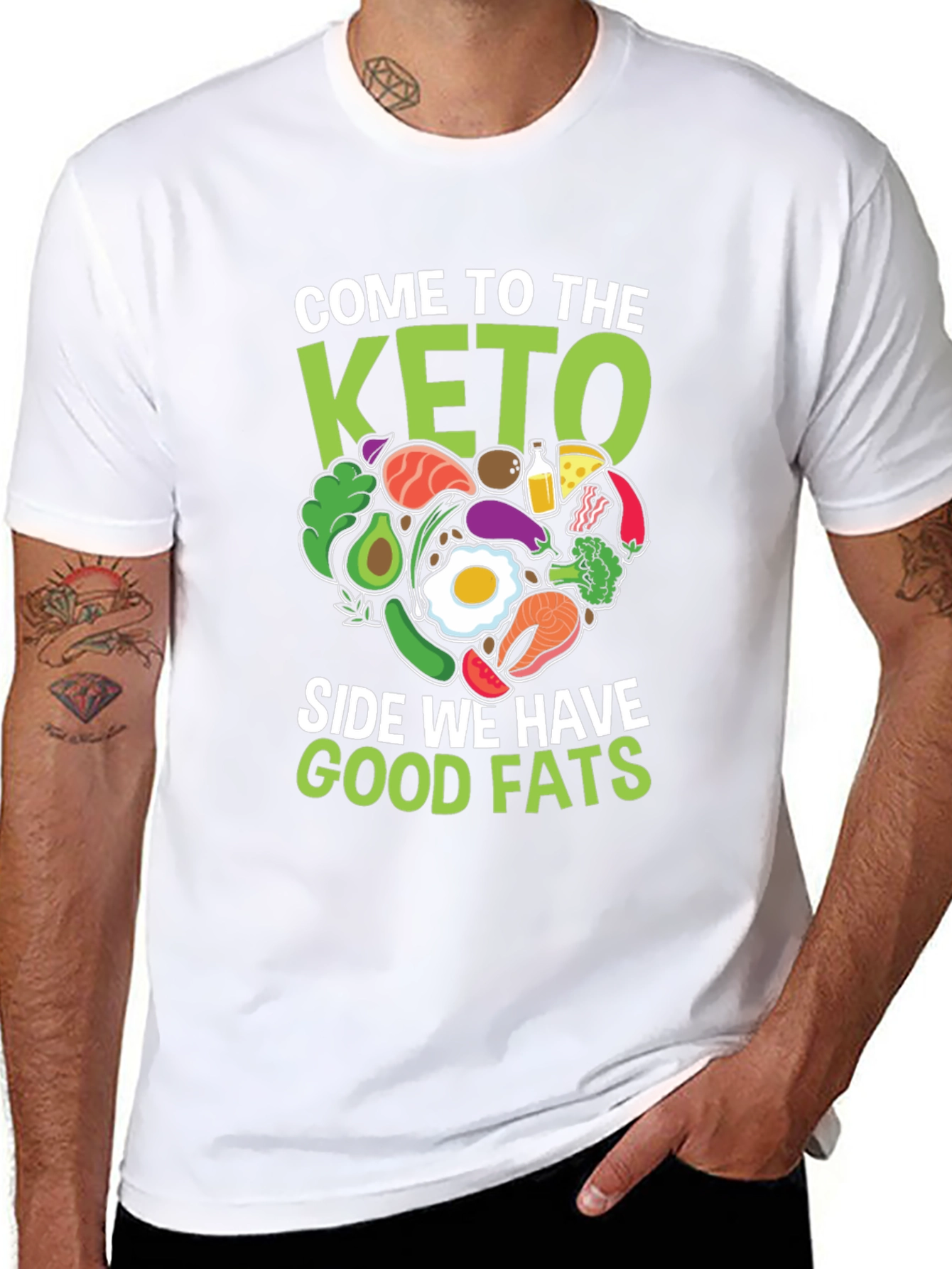 Keto Diet T-Shirt - Good Fats Design