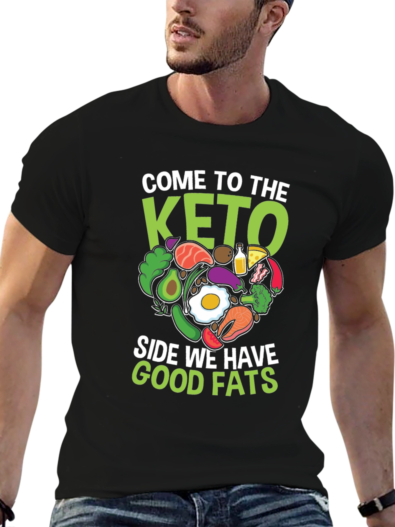Keto Diet T-Shirt - Good Fats Design