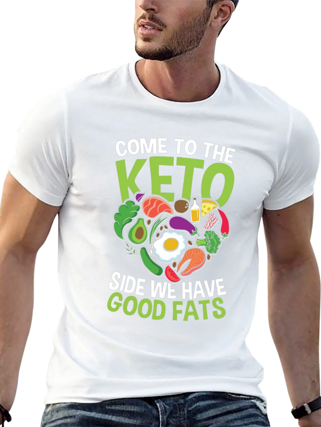 Keto Diet T-Shirt - Good Fats Design