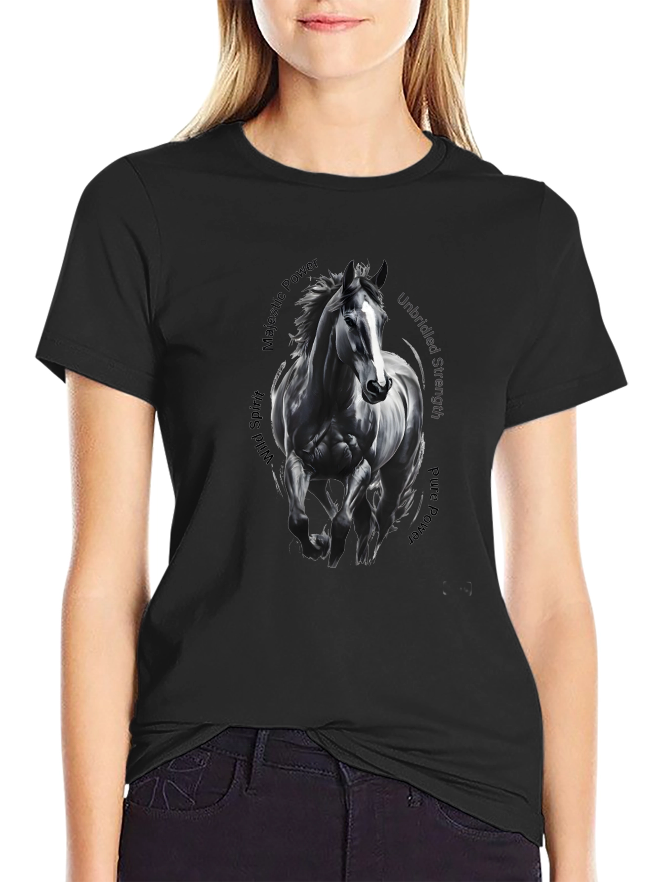 Majestic Horse Graphic Tee - Wild Spirit T-Shirt