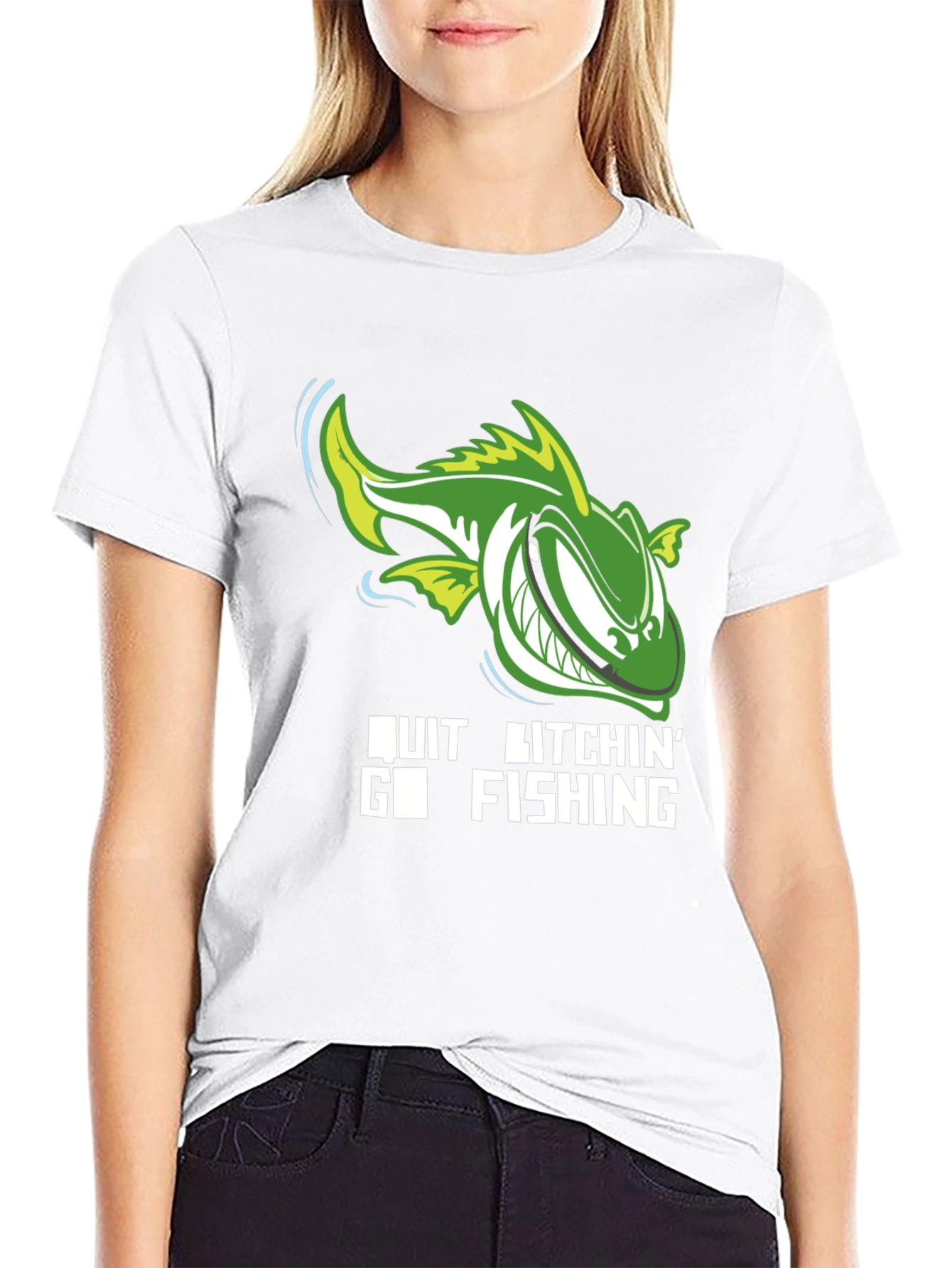 Funny Fishing T-Shirt - Quit Bitchin Go Fishing!