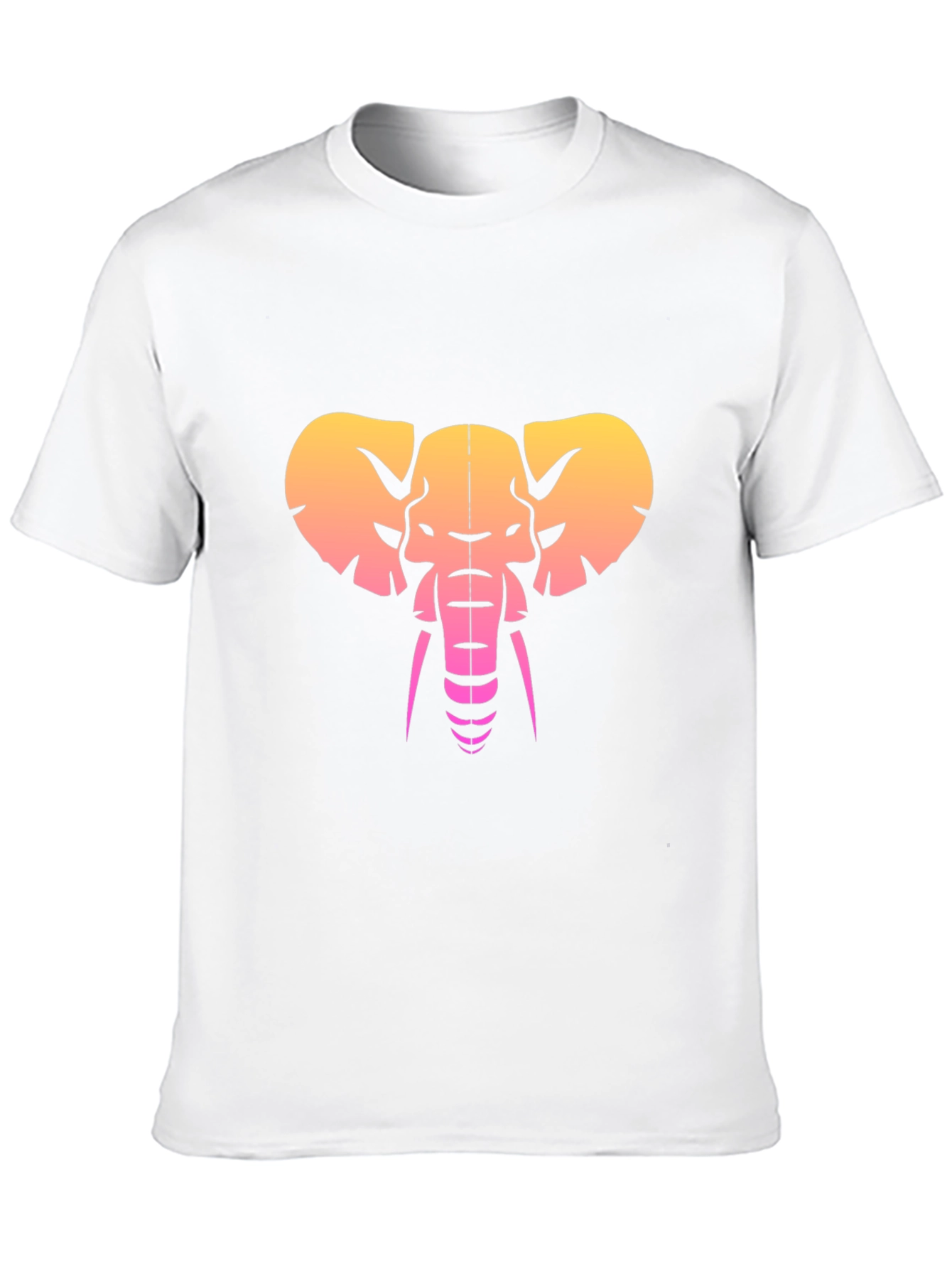 Retro Elephant Graphic Tee - Black