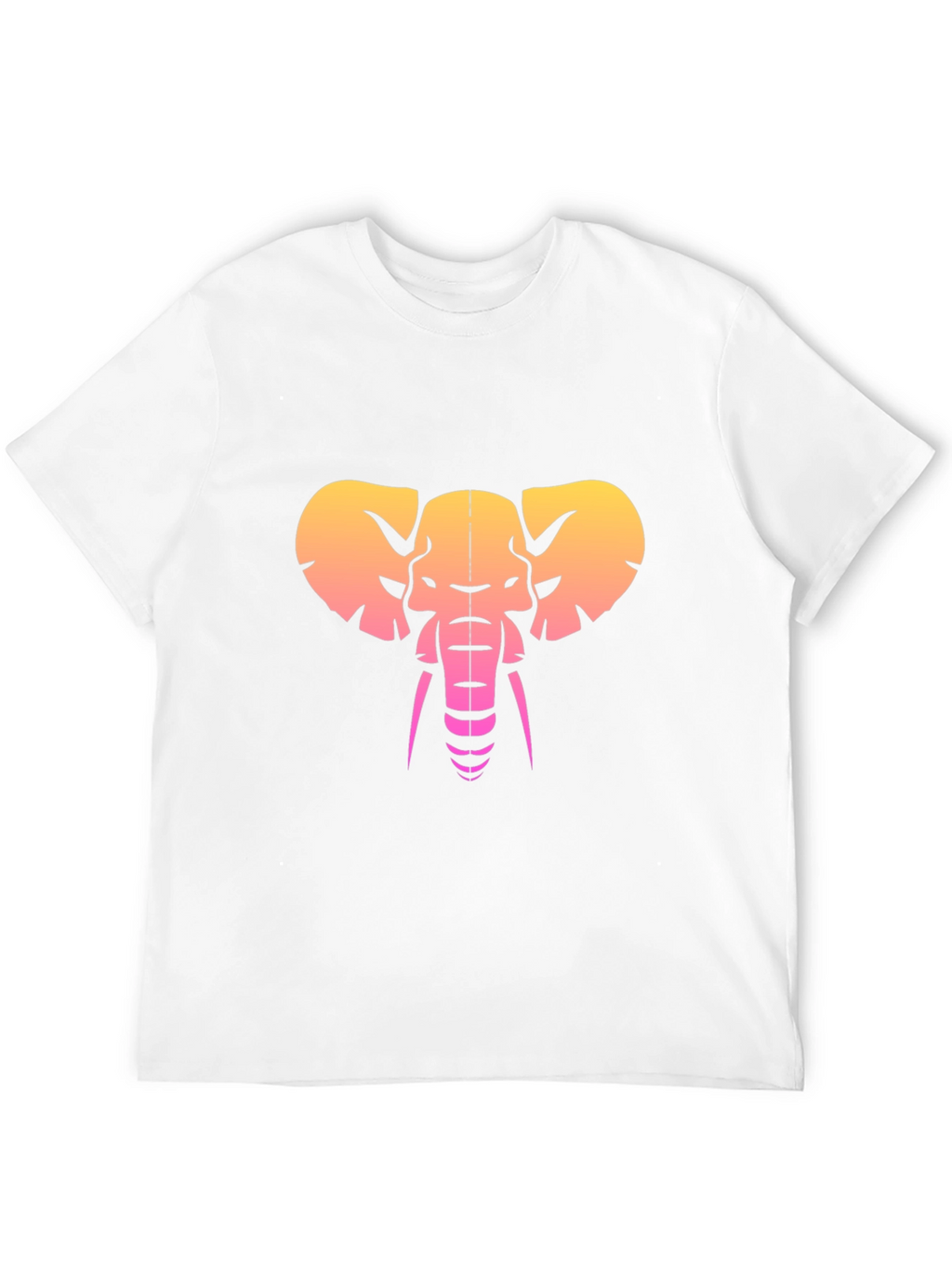 Retro Elephant Graphic Tee - Black