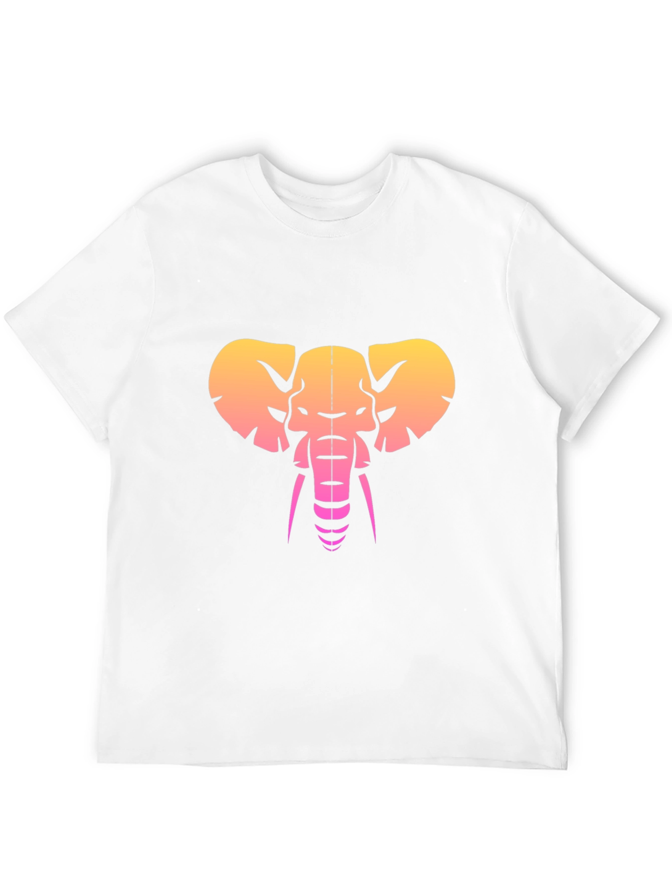Retro Elephant Graphic Tee - Black