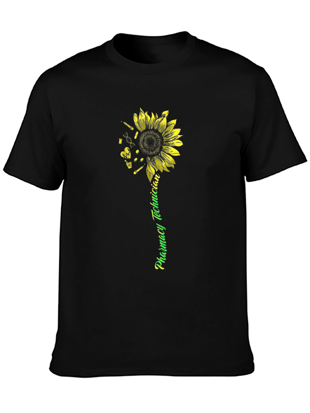 Pharmacy Technician Sunflower Graphic Tee
